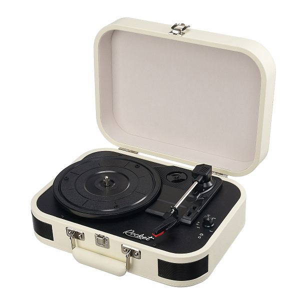 ROCKET VP-107 - Виниловый проигрыватель, цвет жемчужно-белый