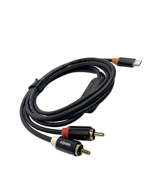 ESHINE ES-8313T - Аудиокабель USB Type-C - 2 х RCA тюльпана, 1,5 м