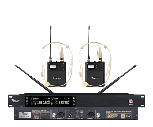 Don Music WM-200B - Радиосистема двухканальная с двумя поясными передатчиками