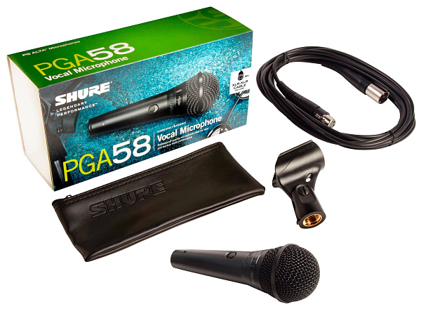 SHURE PGA58-XLR-E - Кардиоидный вокальный микрофон с выключателем