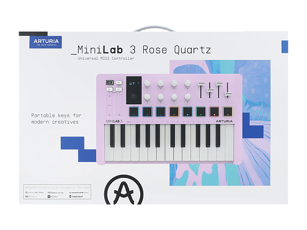 Arturia MiniLab 3 Rose Quartz - MIDI клавиатура