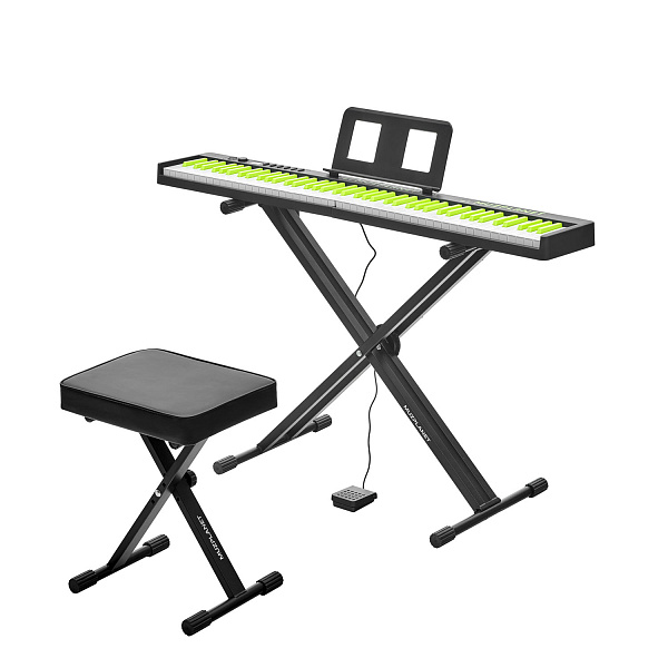 MUZPLANET FOLD BK - Складное цифровое пианино