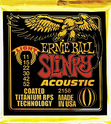 Ernie Ball 2158 струны для акустической гитары 11-52
