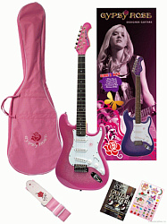 Gypsy Rose GRE1K/CPK Гитарный набор, цвет розовый.