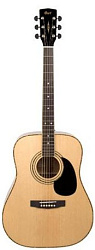 CORT AD880-NAT W BAG Акустическая гитара с чехлом, дредноут, цвет натуральный.