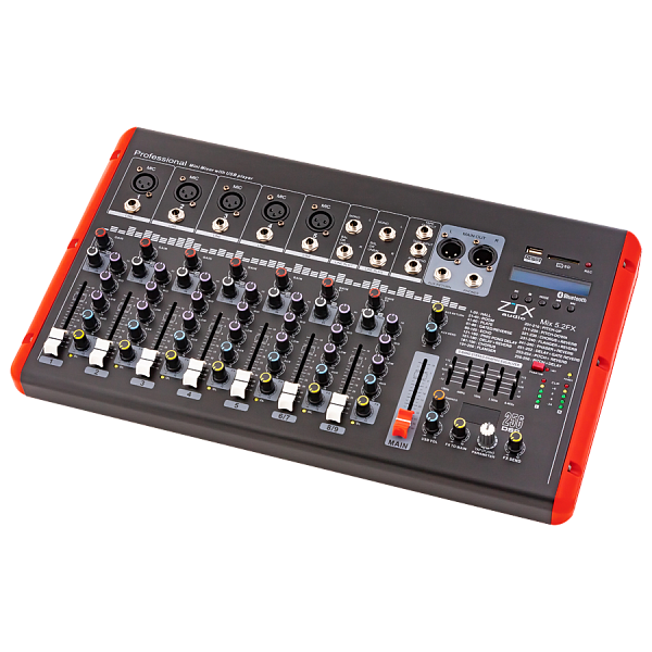 ZTX audio Mix 5.2 Fx микшерный пульт 5mono, 2stereo, MP3/SD/DSP/BT
