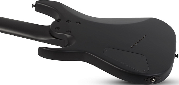 Электрогитара SCHECTER [DAMIEN-8 MS SBK] электрогитара 8-струнная, мультимензур, корпус: красное дерево, гриф: клен, накладка: палисандр, 24 лада, цвет: Satin Black (SBK)