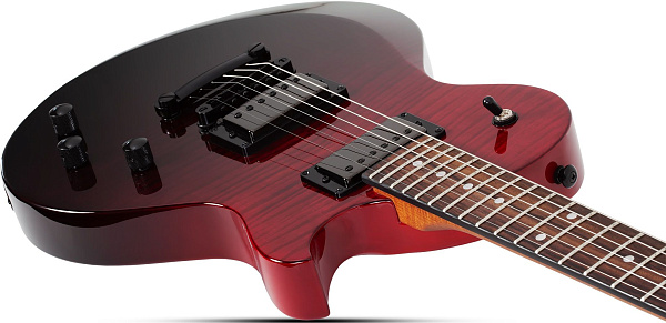 Электрогитара SCHECTER [SOLO-II STANDARD BB] электрогитара 6-струнная, корпус: красное дерево, топ из капа, гриф: печеный клен, накладка: палисандр, 22 лада, цвет BloodBurst (BB)