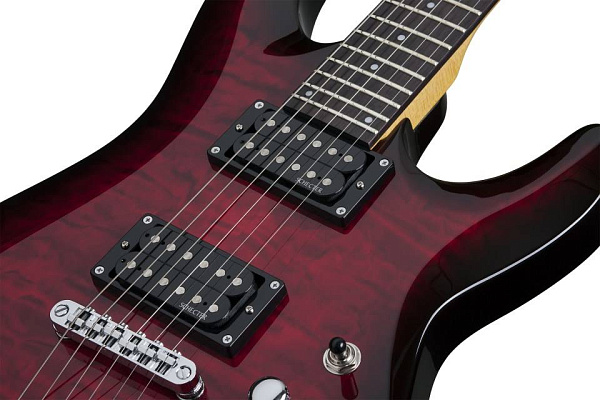 Электрогитара SCHECTER [C-6 PLUS STCB] электрогитара 6-струнная, корпус: липа, топ: стеганый клен, гриф клен, накладка палисандр, 24 лада, цвет: See-Thru Cherry Burst (STCB)