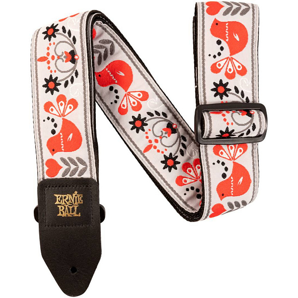 Ernie Ball 4689 Jacquard Red Bird Winter - Ремень для гитары