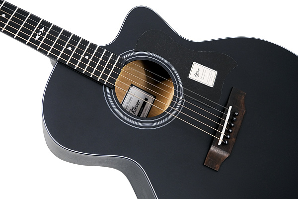 Klever KA-120S BK - Акустическая гитара аудиториум, цвет чёрный матовый