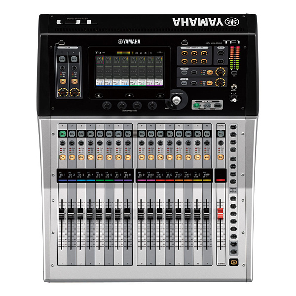 Yamaha TF1 - цифровой микшерный пульт, 17 фейдеров, 32 моно+2 ст.+2 возврат, AUX 20 (8 моно + 6 ст.)