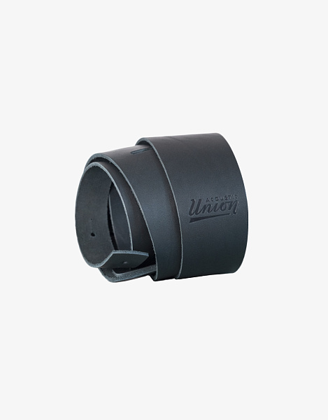 Acoustic Union Leather Classic 75, Black - Ремень для гитары кожаный