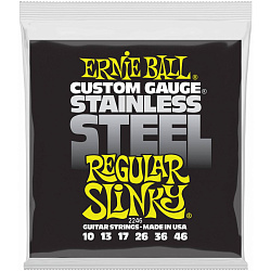 Ernie Ball 2246 - Струны для электрогитары (10-46), Stainless Steel Regular Slinky