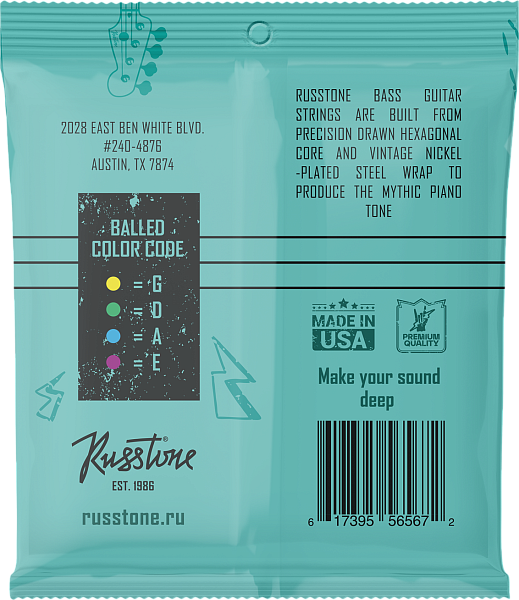 Russtone BNP45-105 - Струны для бас-гитары 