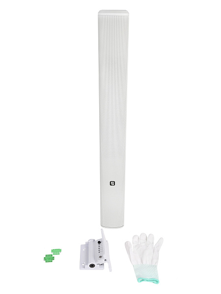 Звуковая колонна Intrend [ITSPK-CL425-W] пассивная, 4x2.5", 4 Ом (100Вт RMS), SPL 113dB,  106Hz-20kHz, 120°x20° (HхV), вес 3.4кг, цвет белый, крепление в комплекте, (цена за 1шт., в упаковке 2 шт.)