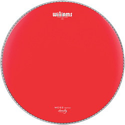 Williams WCR2-10MIL-22 Density Red Series - Пластик для бас-барабана 22", с покрытием, красный
