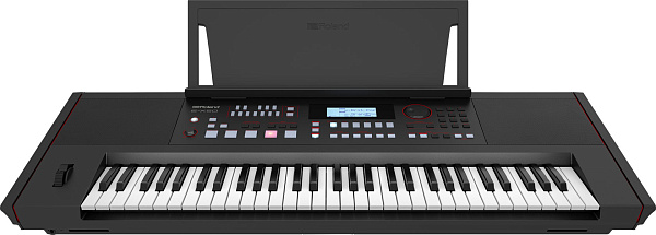 Синтезатор ROLAND [E-X50] с автоаккомпанементом, 61 клавишей (чувствительной к нажатию), 256-голосной полифонией. 689 тембров, 300 стилей аранжировки, Bluetooth 5.0, микрофонный вход, USB. Вес: 9,6 кг.
