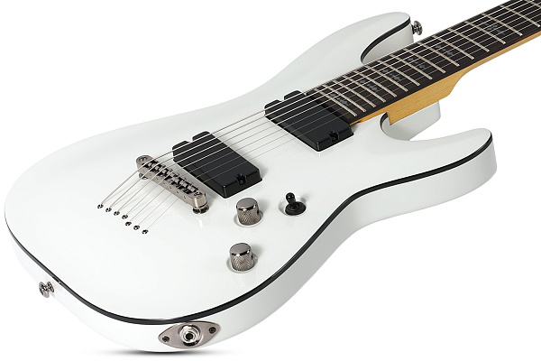 Электрогитара SCHECTER [DEMON-7  VWHT] электрогитара 7-струнная, корпус: липа, гриф: клен, накладка: венге, 24 лада, цвет: Vintage White (VWHT)