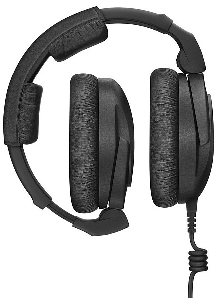Закрытые динамические мониторные наушники Sennheiser [HD 300 PRO] Диапазон: 6–25000 Гц, импеданс: 64 Ом, чувствительность: 108 дБ, вес: 297 г, кабель 1,55 м (3,5 мм + адаптер 6,3 мм).