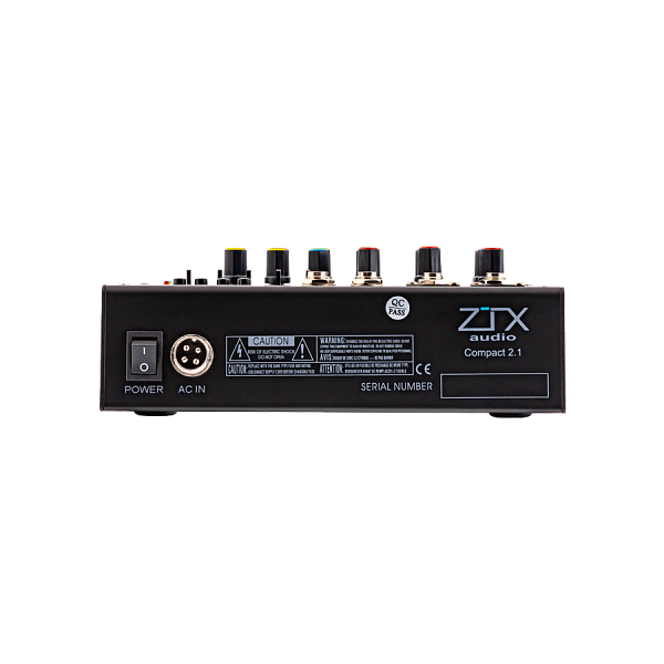 ZTX audio Compact 2.1 - микшерный пульт 2mono, 1stereo каналы с MP3