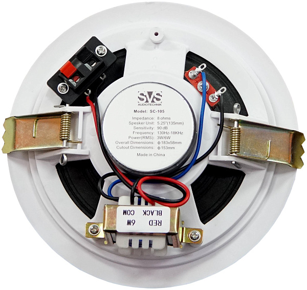 SVS AUDIOTECHNIK SC-105 Громкоговоритель потолочный 5", 3/6 Вт, 8 Ом, 70/100В,...