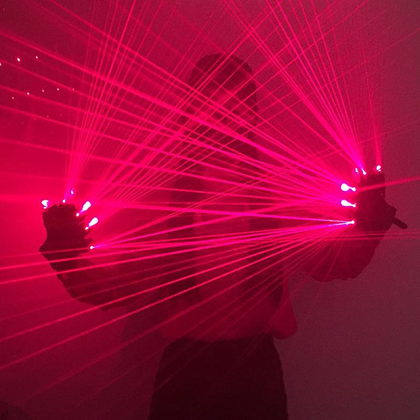 Palm Light - Лазерная перчатка красная (левая)