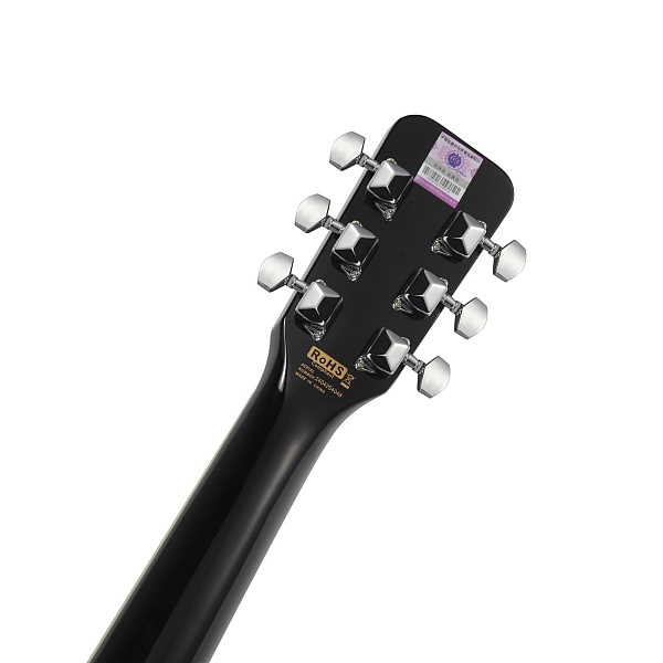 STARSUN DG120c-p Black - акустическая гитара, цвет черный матовый