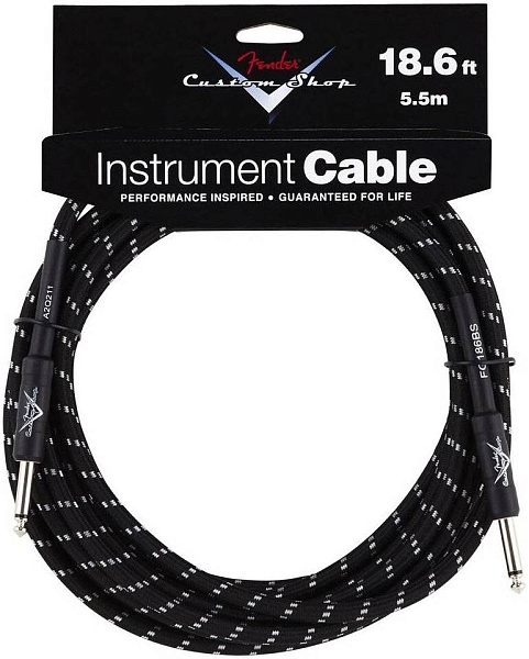 FENDER CUSTOM SHOP 18.6' INSTRUMENT CABLE TWEED - Инструментальный кабель