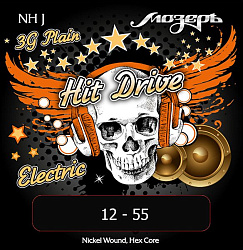 МОЗЕРЪ NH-J Hit Drive Jazz - Струны для электрогитары,12-55