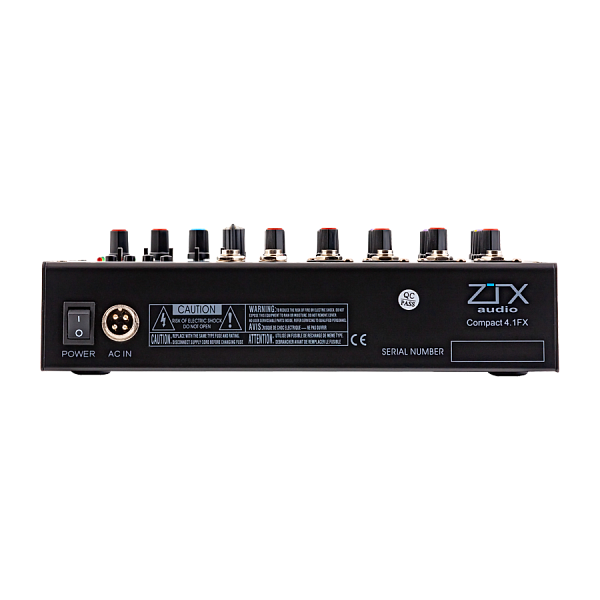 ZTX audio Compact 4.1Fx - микшерный пульт 4mono,1stereo каналы с MP3/DSP/B