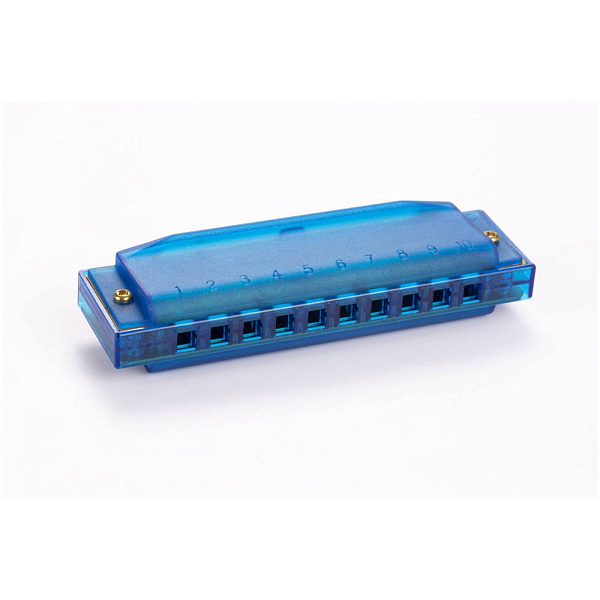 HOHNER Translucent Blue (M1110B) - Диатоническая губная гармоника, тональность C, цвет синий