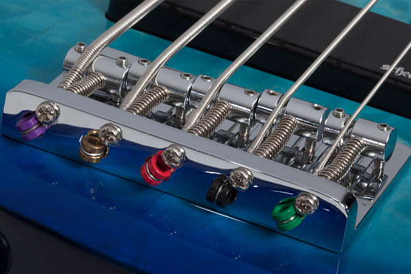 Бас-гитара SCHECTER [C-5 PLUS OBB] бас-гитара 5-струнная, корпус: липа, топ: стеганый клен, гриф: клен, накладка: палисандр, 24 лада, цвет: Ocean Blue Burst (OBB)