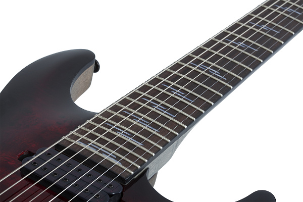 Электрогитара SCHECTER [OMEN ELITE-7 BCHB] электрогитара 7-струнная, корпус: красное дерево, топ: кап, гриф: клен, накладка: палисандр, 24 лада, цвет: Black Cherry Burst (BCHB)
