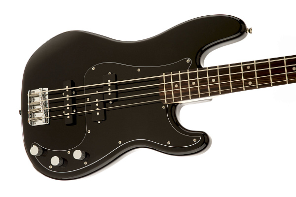 FENDER SQUIER AFFINITY PJ BASS BWB PG BLK - бас-гитара, цвет черный с черныйм пикгардом