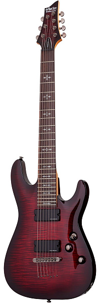 Электрогитара SCHECTER [DEMON-7  CRB] электрогитара 7-струнная, корпус: липа, гриф: клен, накладка: венге, 24 лада, цвет: Crimson Red Burst (CRB)