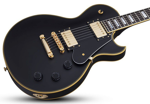 Электрогитара SCHECTER [SOLO-II CUSTOM ABSN] электрогитара 6-струнная, корпус: красное дерево, гриф: красное дерево, накладка: черное дерево, 22 лада, цвет: Aged Black Satin (ABSN)