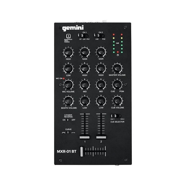 Gemini MXR-01BT - 2х канальный DJ микшер с Bluetooth