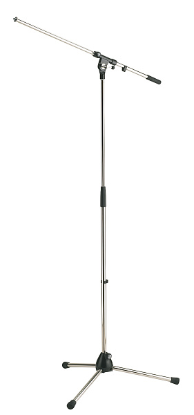K&M 21020-300-02 хром. микрофонная стойка `журавль`, усиленная, металлические узлы, высота 900-1605 