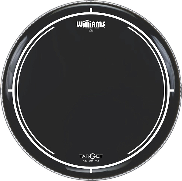WB2-7MIL-18FT Target Series Black Пластик для напольного тома 18", черный, Williams