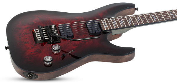 Электрогитара SCHECTER [OMEN ELITE-6 FR BCHB] электрогитара 6-струнная, корпус: красное дерево, топ: кап, гриф: клен, накладка: палисандр, 24 лада, FloydRose, цвет: Black Cherry Burst (BCHB)