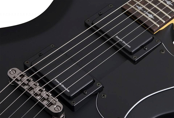 Электрогитара SCHECTER [DEMON S-II ABSN] 6-струнная, корпус: липа, гриф: клен, накладка: палисандр, 24 лада, цвет: Aged Black Satin (ABSN)