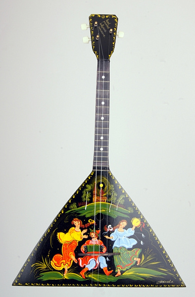 DOFF F201 Балалайка 3-струнная, расписная, сувенирная