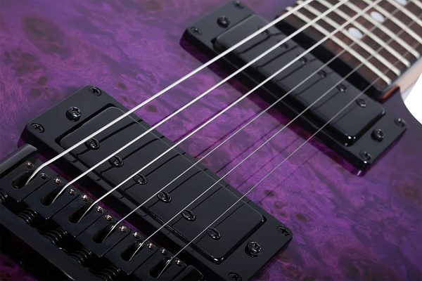 Электрогитара SCHECTER [PT STANDARD PBB] электрогитара 6-струнная, корпус: красное дерево, топ из капа, гриф: печеный клен, накладка: палисандр, 22 лада, цвет Purple Burst Burl (PBB)