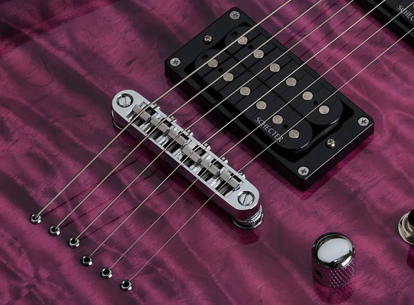 Электрогитара SCHECTER [C-6 PLUS EM] электрогитара 6-струнная, корпус: липа, топ: стеганый клен, гриф клен, накладка палисандр, 24 лада, цвет: Electric Magenta (EM)