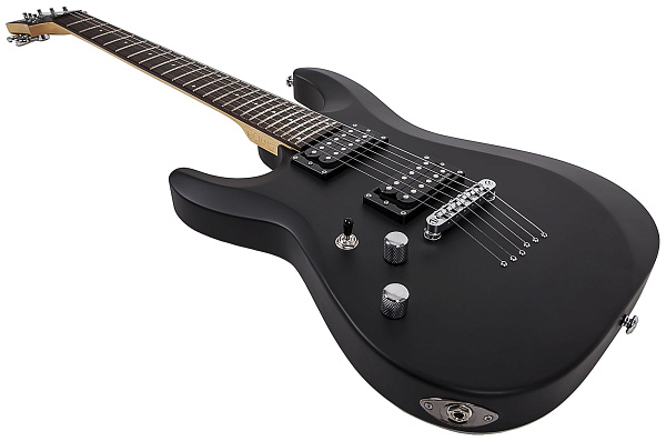 Электрогитара SCHECTER [C-6 DELUXE LH SBK] леворукая электрогитара 6-струнная, корпус: липа, гриф: клен, накладка: палисандр, 24 лада, цвет: Satin Black (SBK)