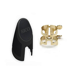 Rico HCL1G H-Ligature Лигатура с колпачком для кларнета Bb, позолоченная