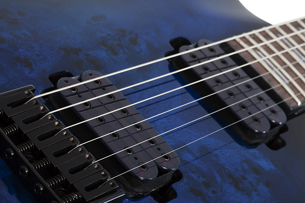 Электрогитара SCHECTER [OMEN ELITE-6 STBB] электрогитара 6-струнная, корпус: красное дерево, топ: кап, гриф: клен, накладка: палисандр, 24 лада, цвет: See-Thru Blue Burst (STBB)