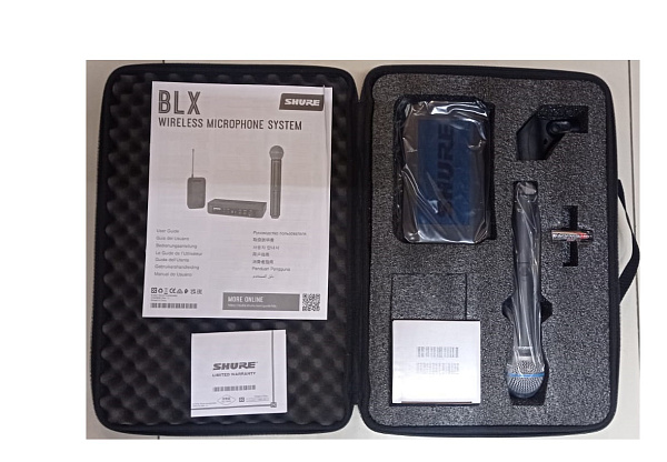 SHURE BLX24CN/B58 G18 - Вокальная радиосистема с ручным динамическим микрофоном beta58(470 - 494МГц)