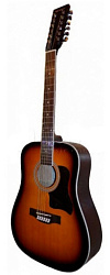 Caraya F64012-BS Акустическая 12-струнная фолк-гитара 41", дредноут.